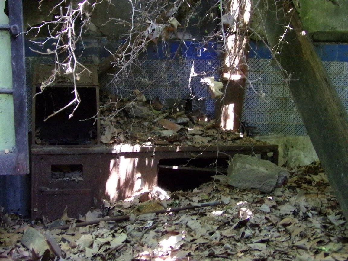 Escalera interior colapsada